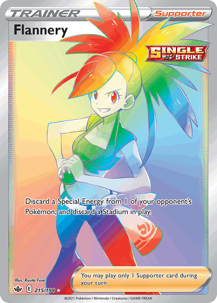 Flannery #215 from Chilling Reign - Rare Rainbow - Illustrated by Ryuta Fuse