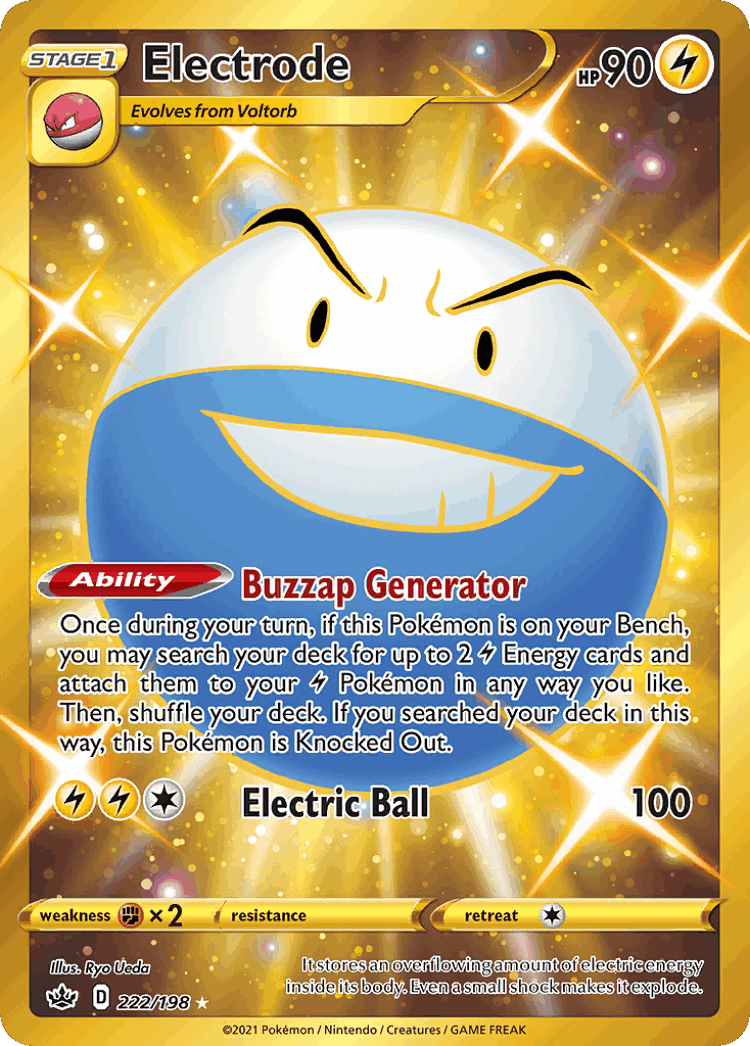 Electrode #222 from Chilling Reign - Rare Secret - Illustrated by Ryo Ueda