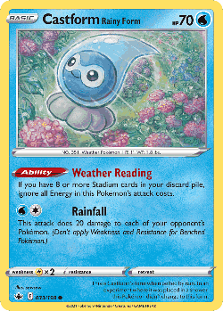 Castform Rainy Form 33, Chilling Reign