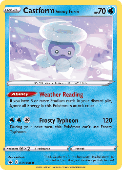 Castform Snowy Form 34, Chilling Reign