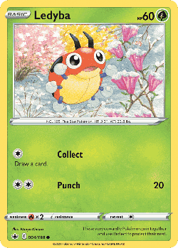Ledyba Pokémon TCG card art