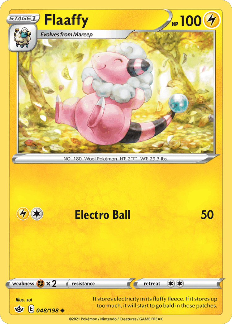 Flaaffy #48 from Chilling Reign - Uncommon - Illustrated by sui