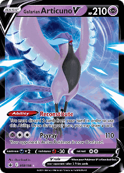 Galarian Articuno V 58, Chilling Reign