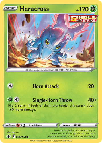 Heracross Pokémon TCG card art