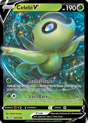 Celebi V Pokémon TCG card art