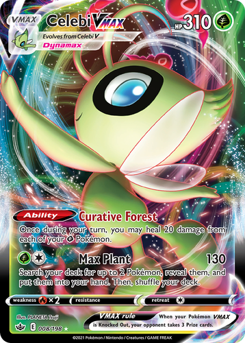 Celebi VMAX Pokémon TCG card art