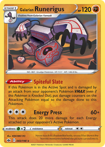 Galarian Runerigus 83, Chilling Reign
