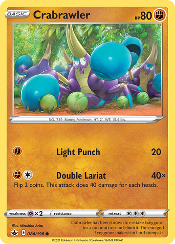 Crabrawler #84 from Chilling Reign - Common - Illustrated by Mitsuhiro Arita