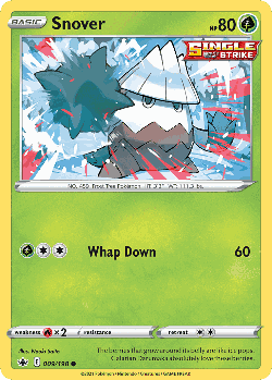 Snover Pokémon TCG card art