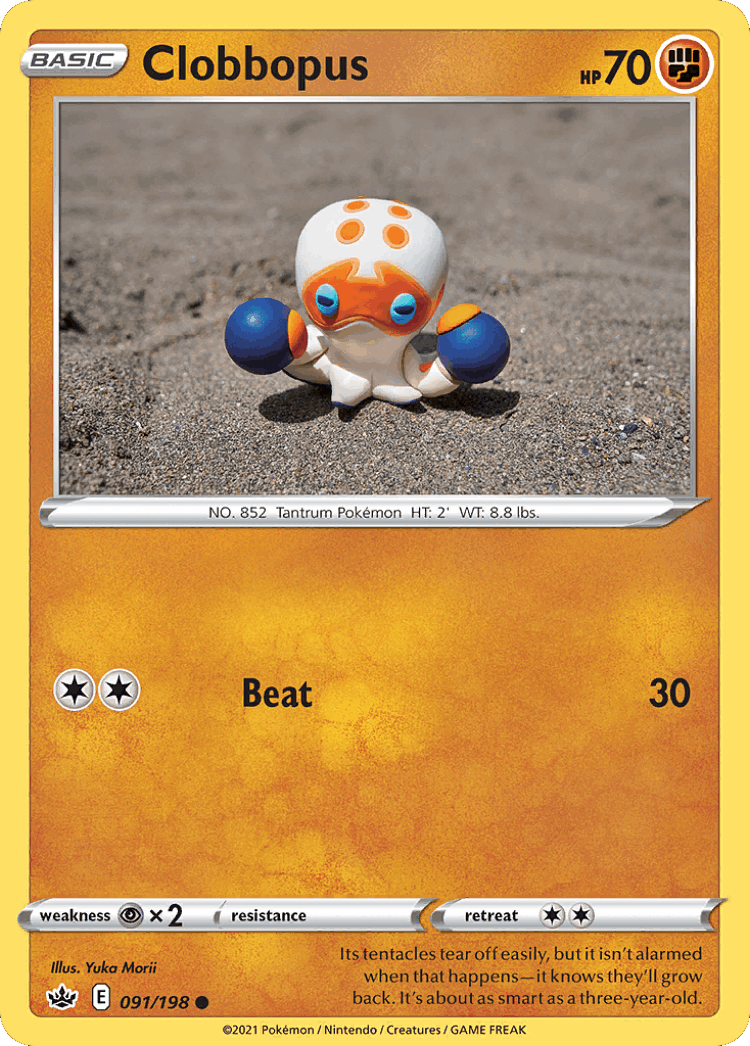 Clobbopus #91 from Chilling Reign - Common - Illustrated by Yuka Morii