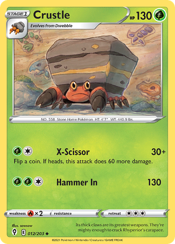 Crustle Pokémon TCG card art
