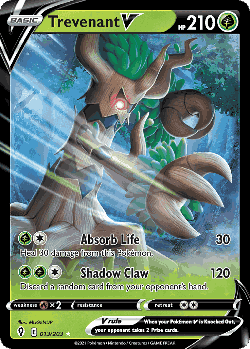 Trevenant V Pokémon TCG card art