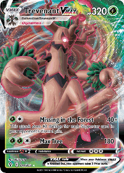 Trevenant VMAX Pokémon TCG card art