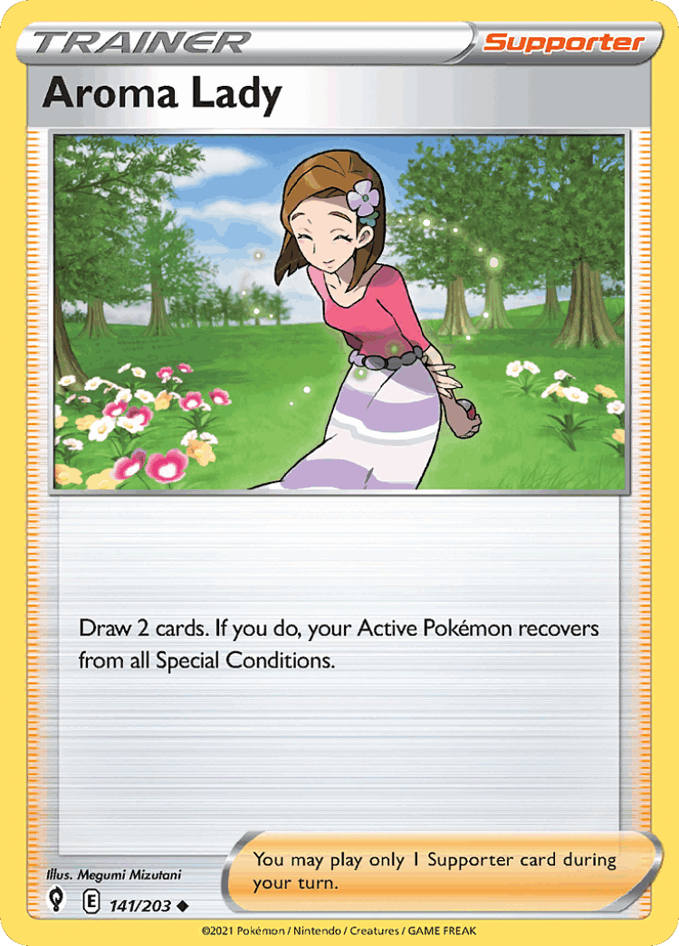 Aroma Lady #141 from Evolving Skies - Uncommon - Illustrated by Megumi Mizutani