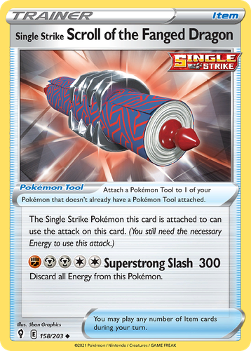 Single Strike Scroll of the Fanged Dragon 158, Evolving Skies