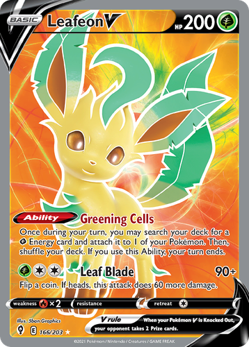 Leafeon V 166, Evolving Skies