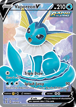 Vaporeon V 172, Evolving Skies
