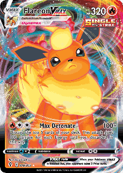 Flareon VMAX Pokémon TCG card art