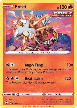 Entei Pokémon TCG card art