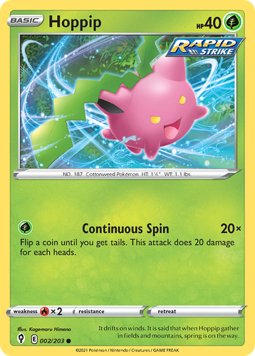 Hoppip Pokémon TCG card art