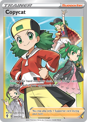 Copycat #200 from Evolving Skies - Rare Ultra - Illustrated by Sanosuke Sakuma