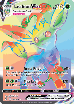 Leafeon VMAX 204, Evolving Skies