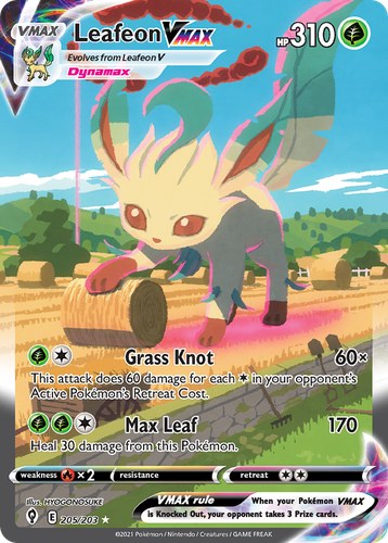 Leafeon VMAX 205, Evolving Skies