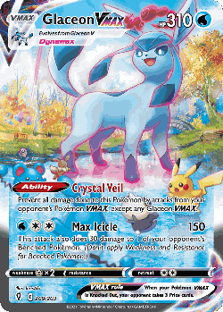 Glaceon VMAX card art