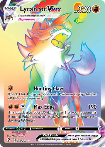 Lycanroc VMAX 213, Evolving Skies
