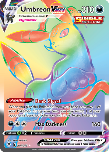 Umbreon VMAX 214, Evolving Skies