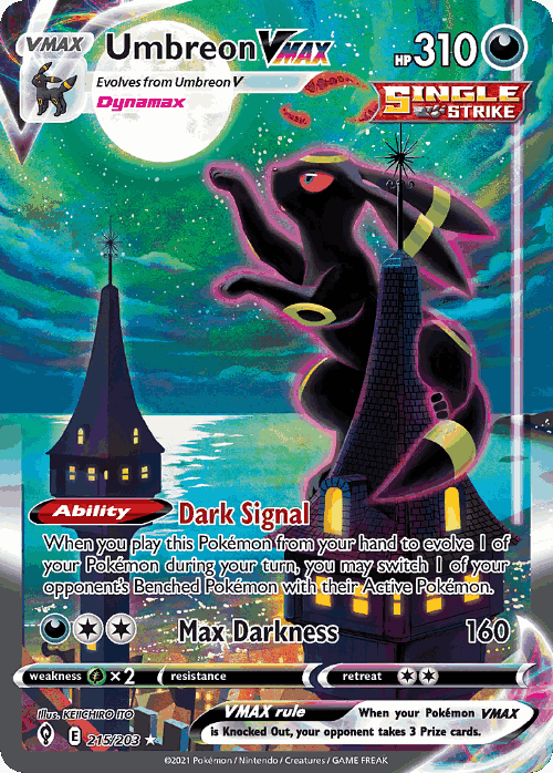 Umbreon VMAX card art