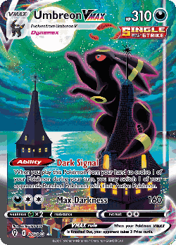 Umbreon VMAX Pokémon TCG card art