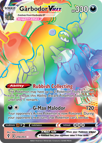 Garbodor VMAX 216, Evolving Skies