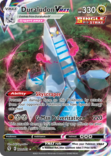 Duraludon VMAX #220 from Evolving Skies - Rare Rainbow - Illustrated by Saki Hayashiro