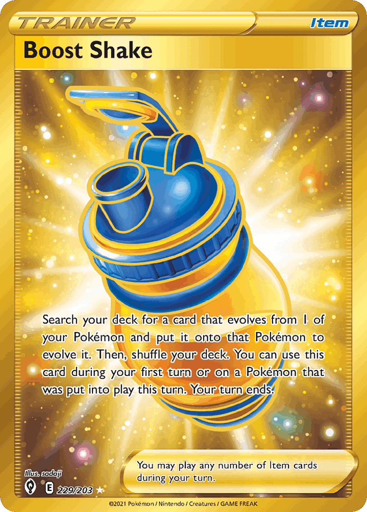 Boost Shake #229 from Evolving Skies - Rare Secret - Illustrated by sadaji
