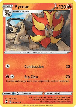 Pyroar Pokémon TCG card art