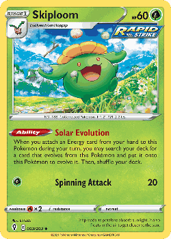 Skiploom Pokémon TCG card art