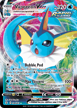 Vaporeon VMAX 30, Evolving Skies