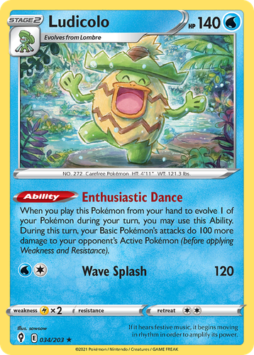 Ludicolo 34, Evolving Skies