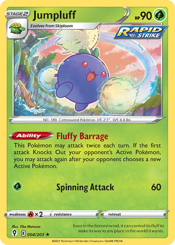 Jumpluff Pokémon TCG card art