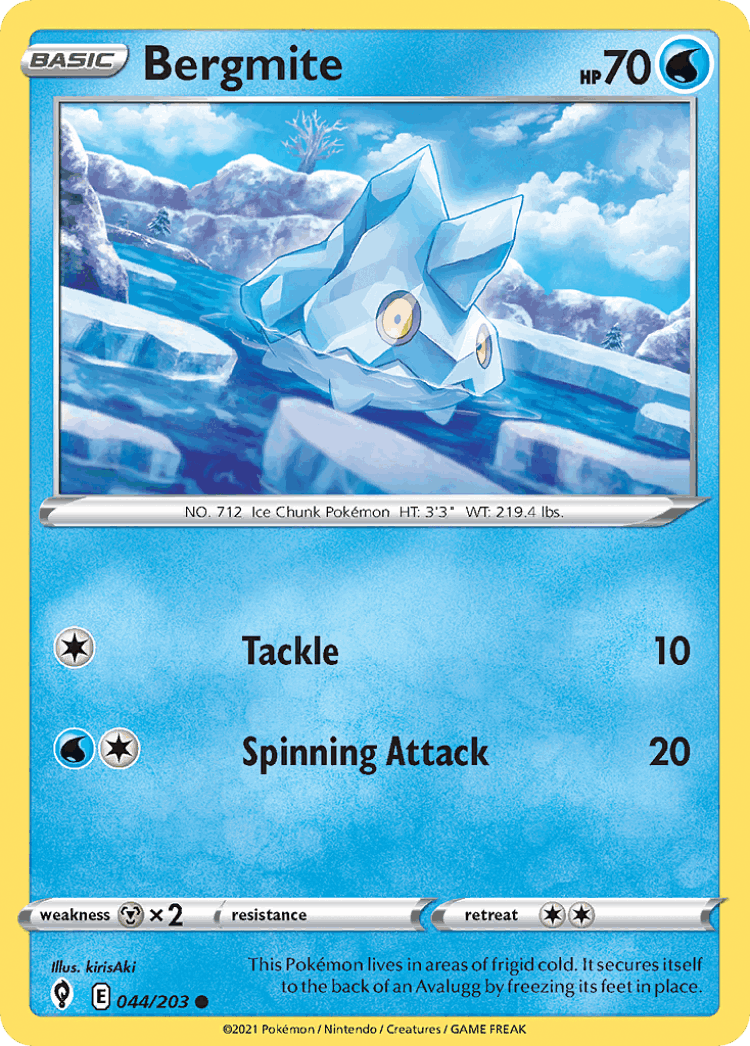 Bergmite #44 from Evolving Skies - Common - Illustrated by kirisAki