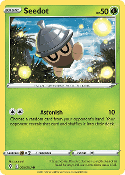 Seedot Pokémon TCG card art