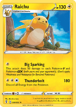 Raichu 50, Evolving Skies