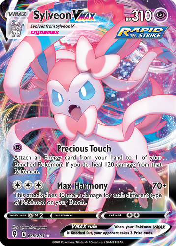 Sylveon VMAX 75, Evolving Skies