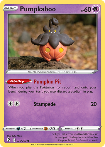 Pumpkaboo 76, Evolving Skies