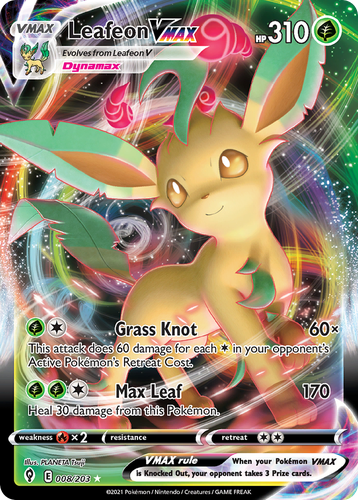 Leafeon VMAX Pokémon TCG card art