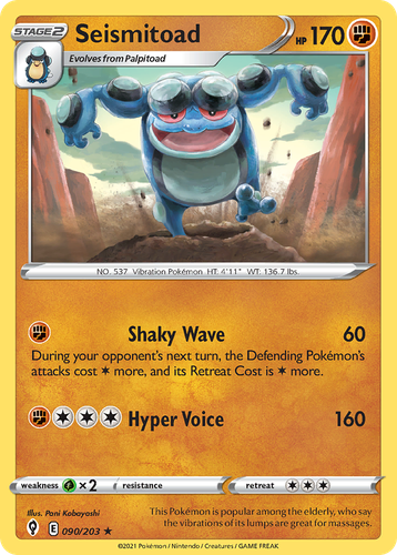 Seismitoad 90, Evolving Skies