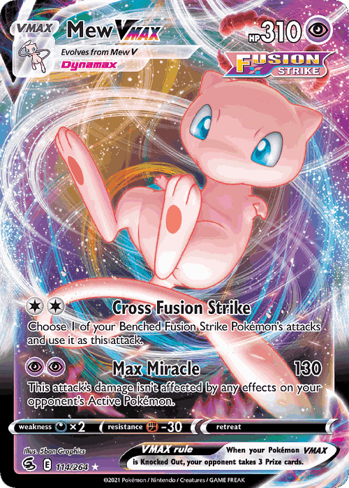Mew VMAX 114, Fusion Strike