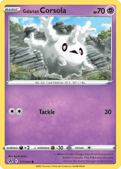 Galarian Corsola 117, Fusion Strike
