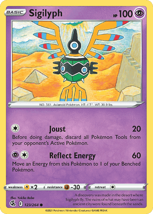 Sigilyph 123, Fusion Strike